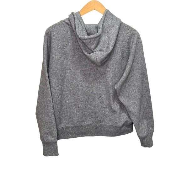 Aritzia Parklife Grey Cropped Hoody Size Small Casual Cozy Monochrome Neutral - Picture 2 of 11